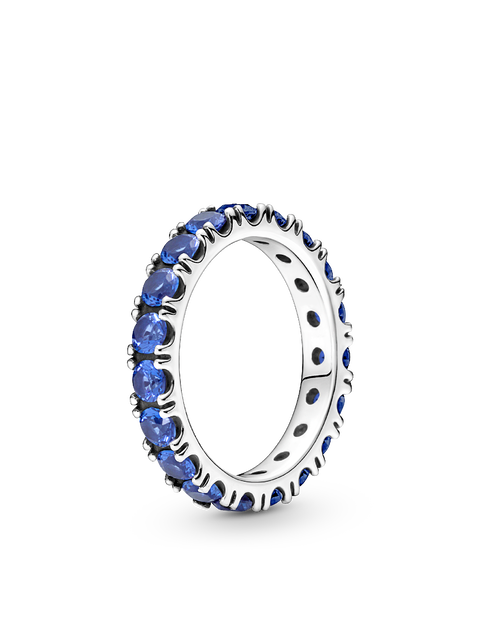 Женское кольцо Pandora Sparkling Row Eternity, Sterling silver #190050C02, цвет: Серебро