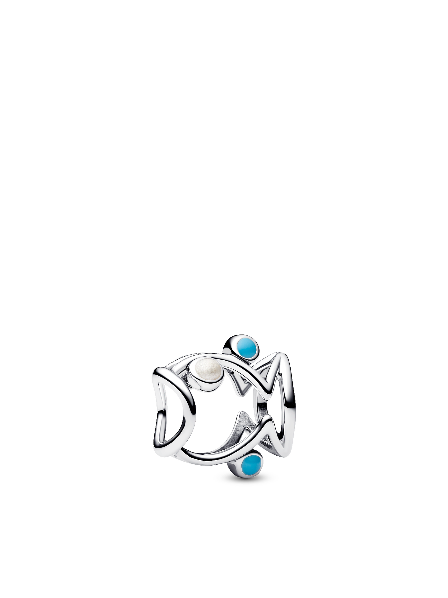 Женский шарм Pandora Openwork Fish Charm, цвет: Серебро — фото 1