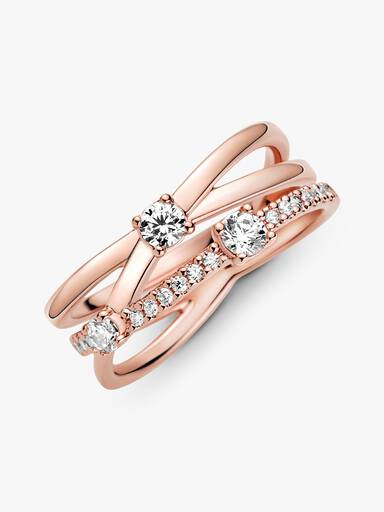 FINAL SALE - Sparkling Triple Band Ring