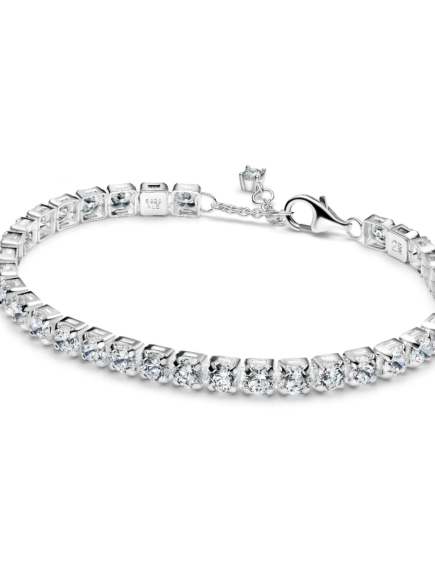 Sparkling Bold Tennis Bracelet | Sterling silver | Pandora US