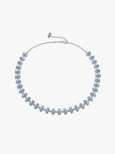 Bridgerton Blue Bow Necklace