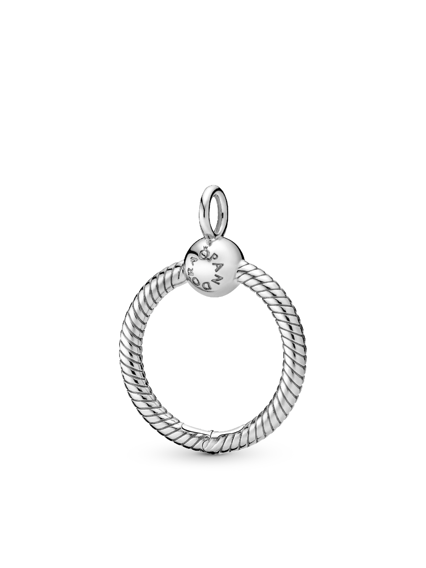 Женская подвеска Pandora Moments Small O, цвет: Серебро — фото 1
