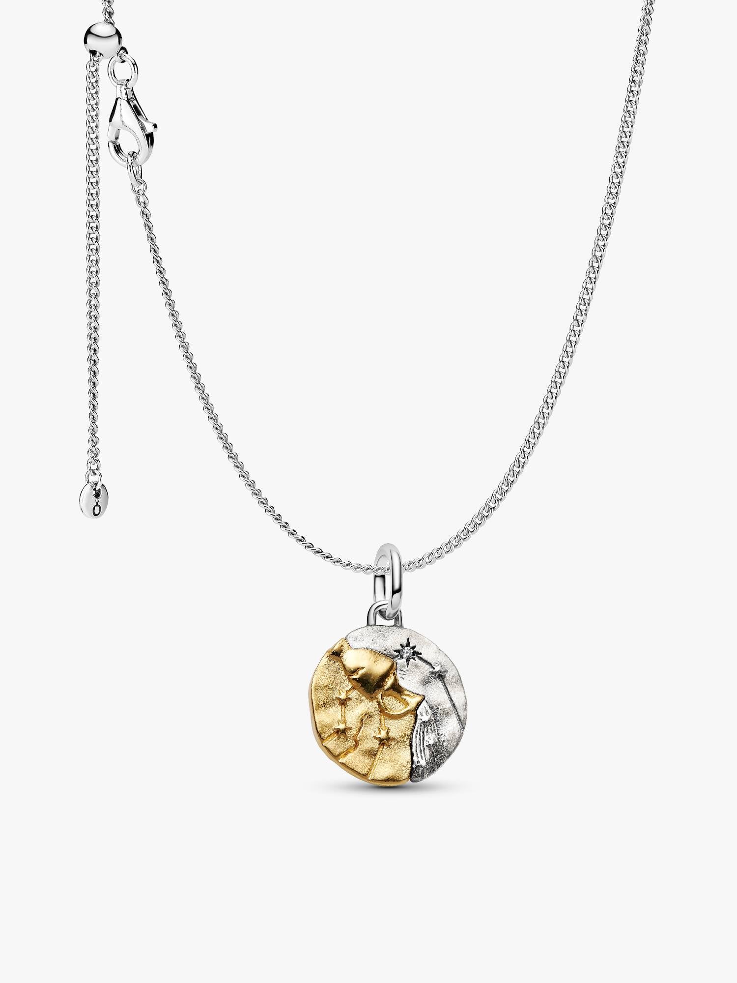 Aquarius Medallion Charm Necklace Set