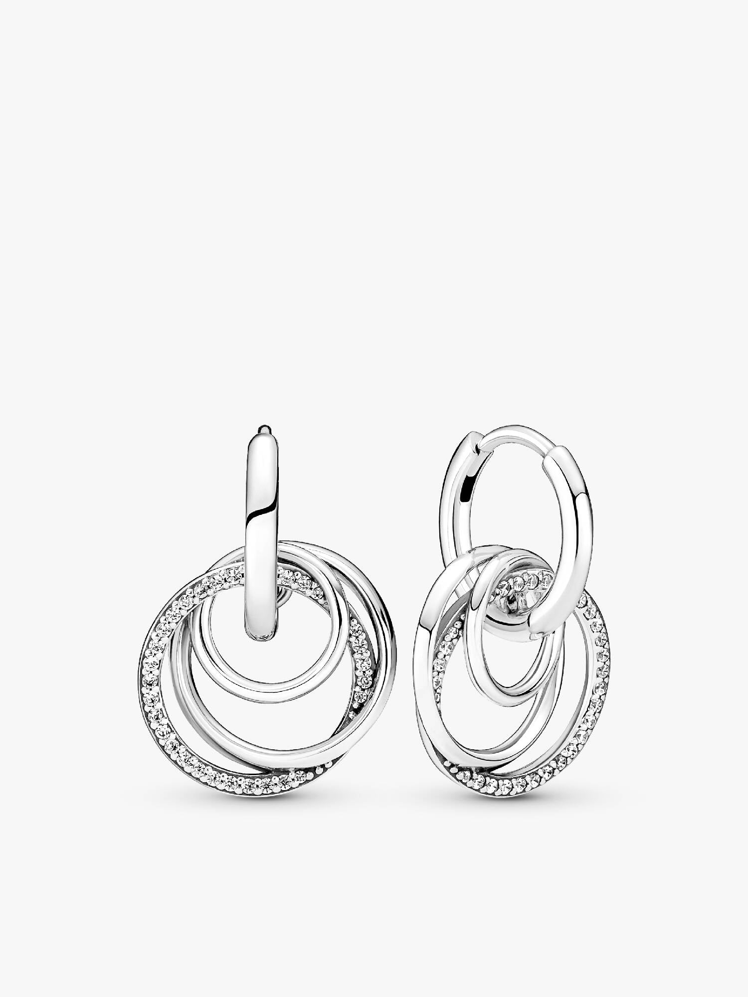 Family Always Encircled Hoop Earrings