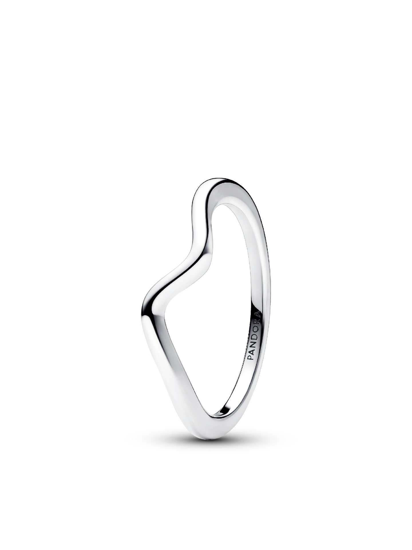 Женское кольцо Pandora Polished Wave, Sterling silver, цвет: Серебро — фото 1