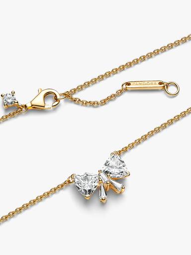 Sparkling Bow Necklace