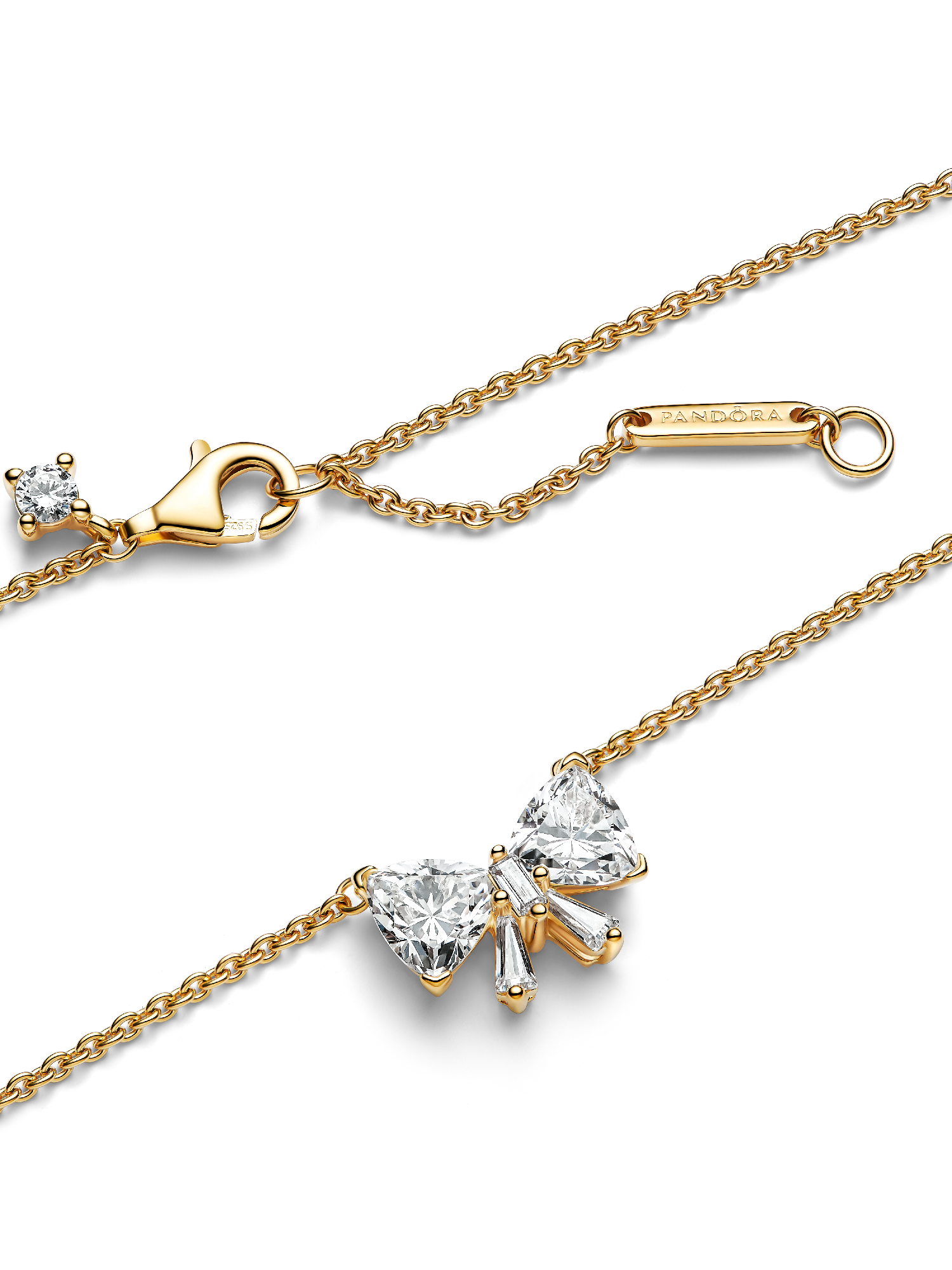 Sparkling Bow Necklace
