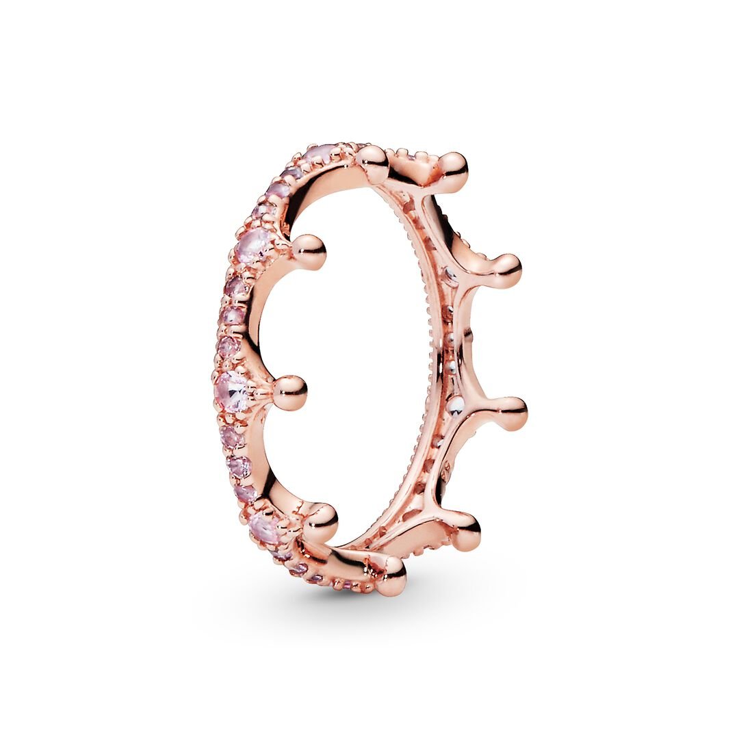 FINAL SALE - Pink Sparkling Crown Ring