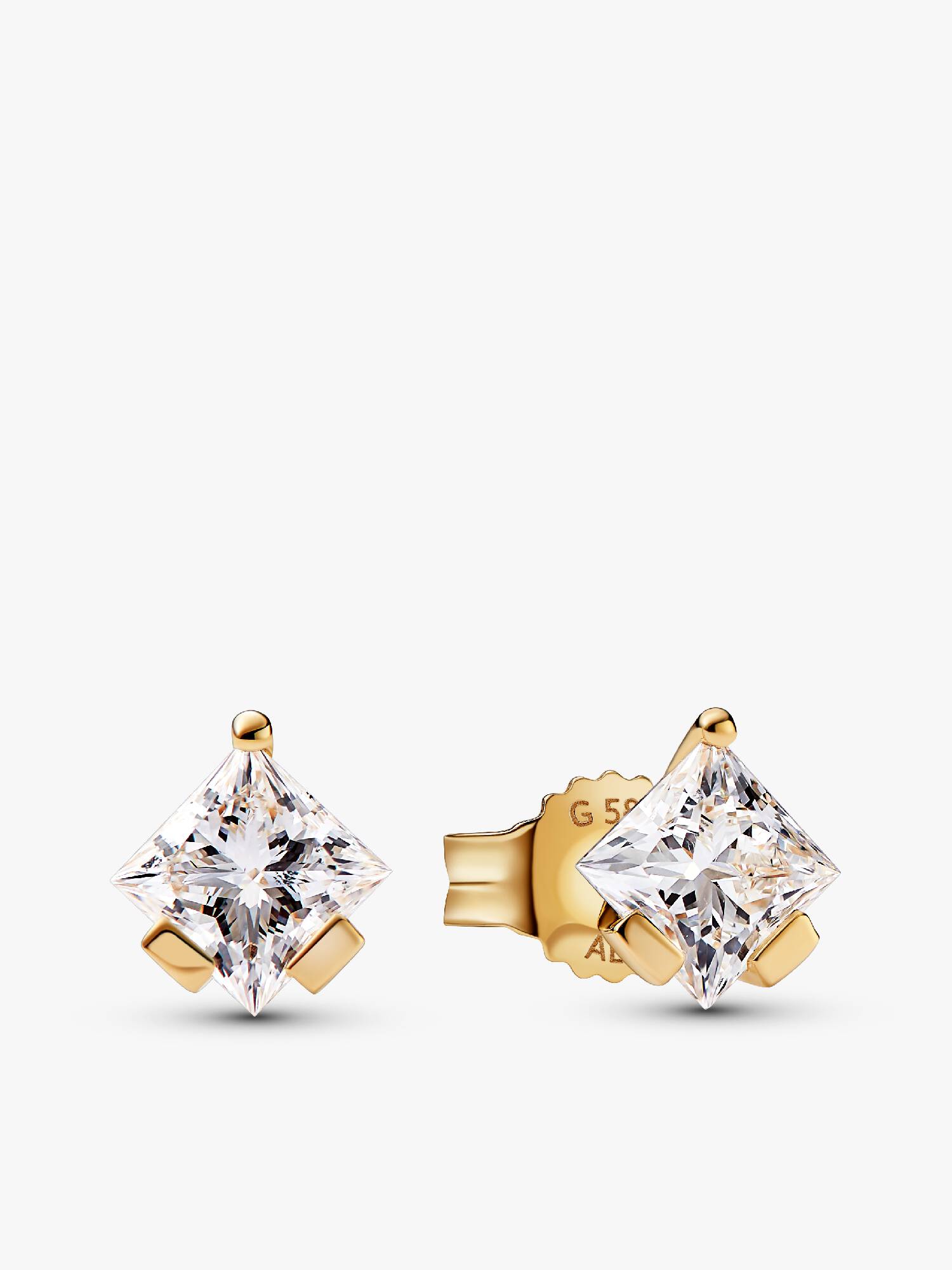 FINAL SALE - Pandora Nova 14k Gold Lab-grown Diamond Earrings