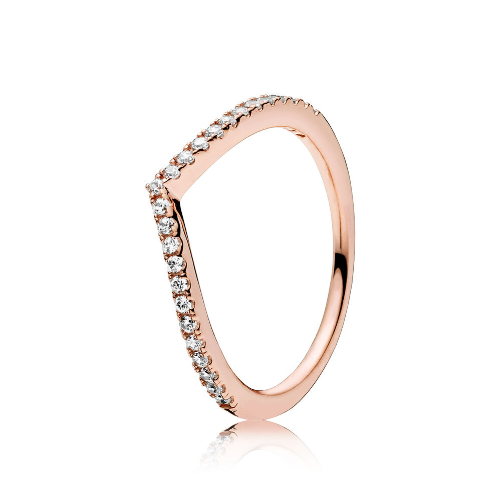 Shimmering Wish Ring, PANDORA Roseâ¢ & Clear CZ | PANDORA Jewelry US