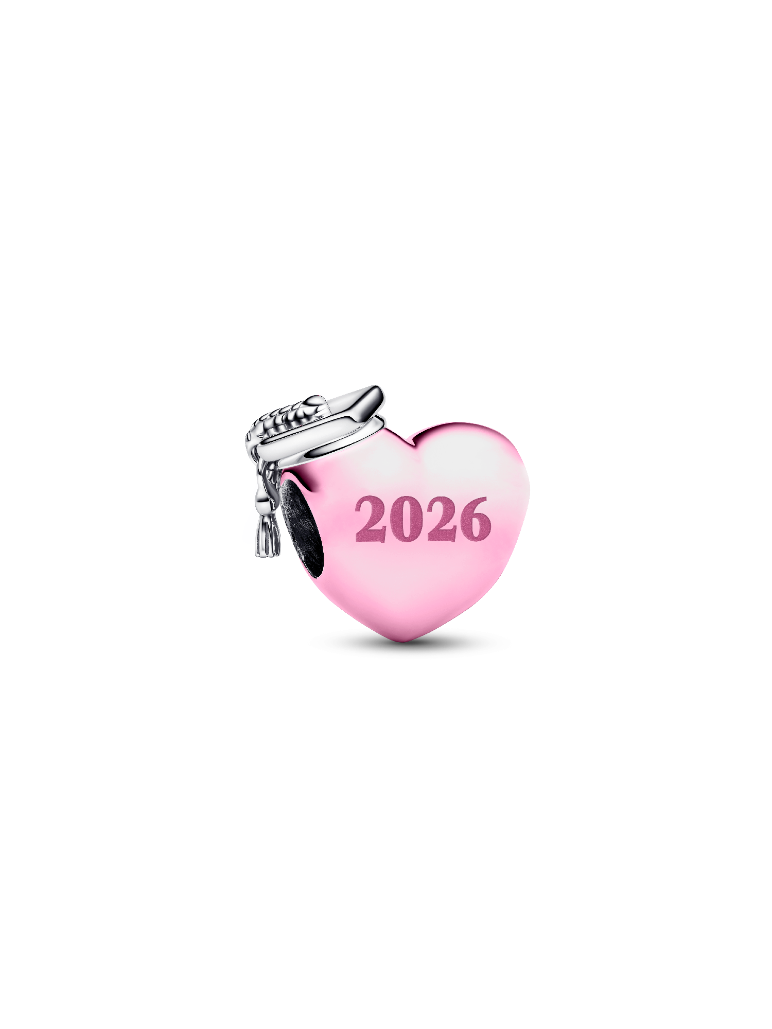 Graduation 2026 Pink Heart Charm