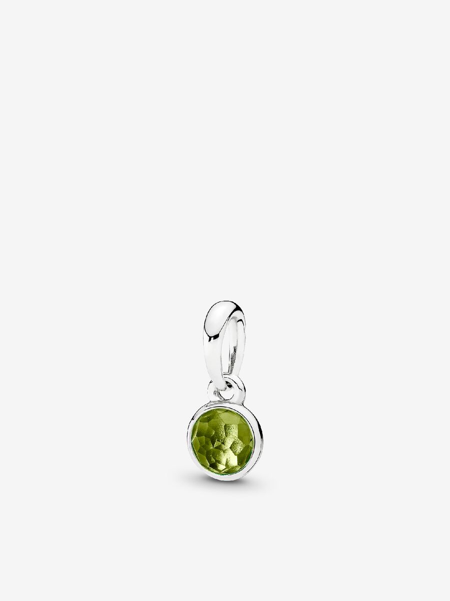 August Droplet Pendant, Peridot