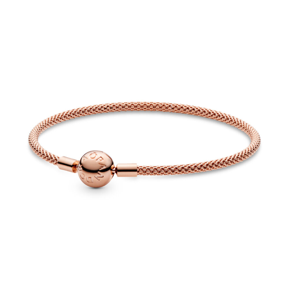 Pandora Moments Mesh Bracelet | Rose 