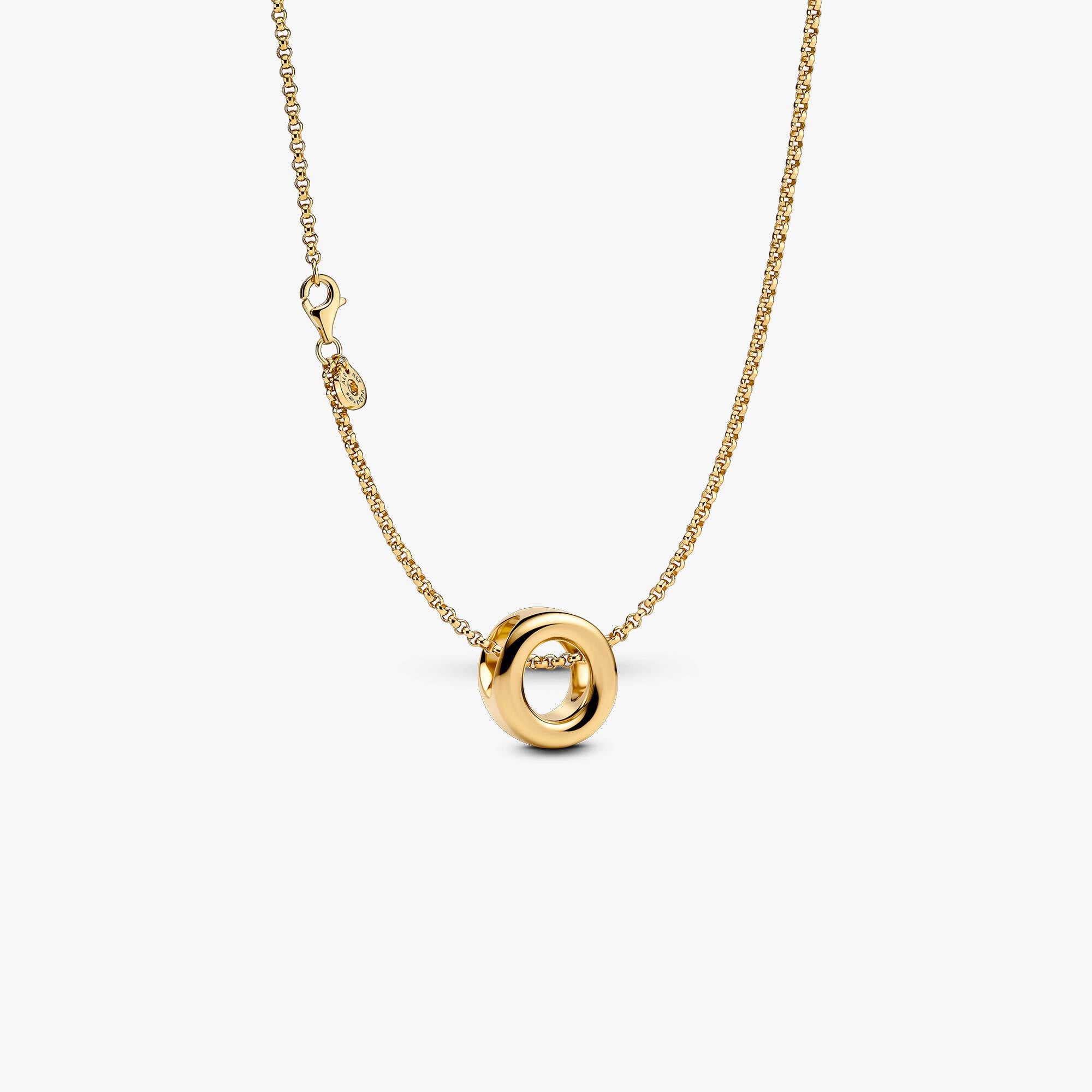 Letter O Charm Necklace