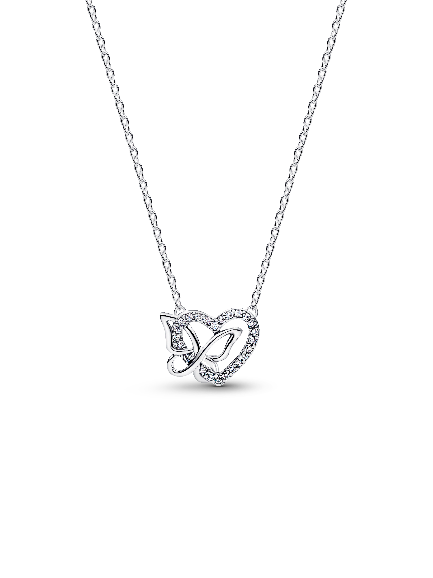 HC-1 Heartfelt Butterfly Medley コレクション Entwined Heart & Butterfly Pendant Necklace | Sterling silver