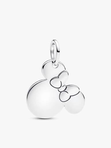 Engravable Minnie Mouse Necklace Set