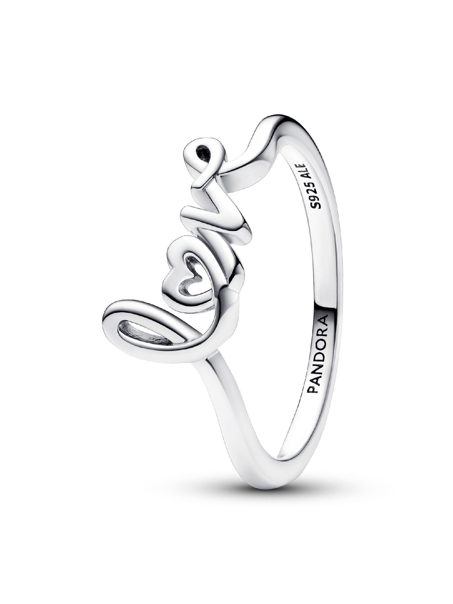 ワンド♥️✨ Handwritten Love Ring | Sterling silver | Pandora US