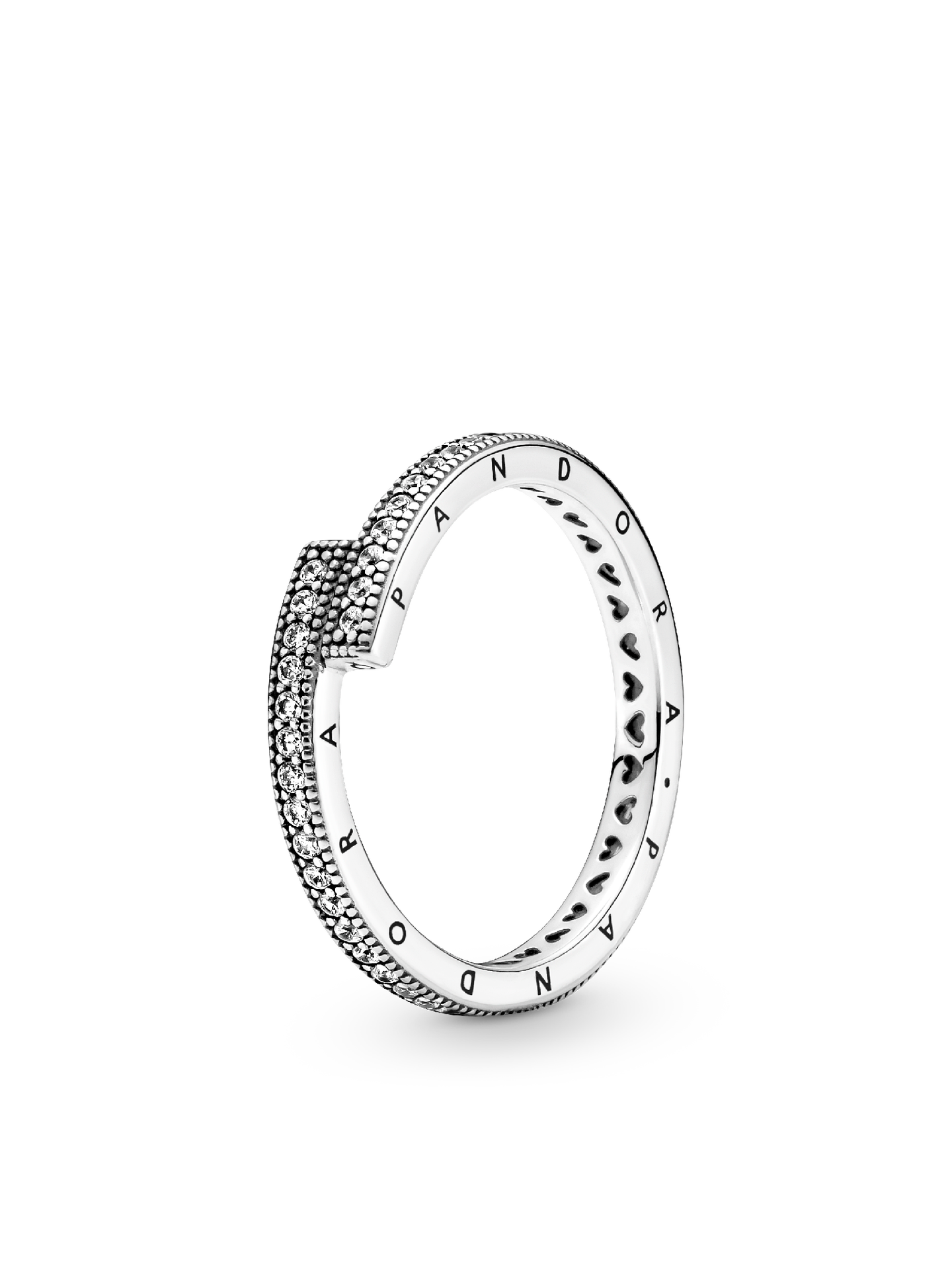 Женское кольцо Pandora Sparkling Overlapping, цвет: Серебро — фото 1