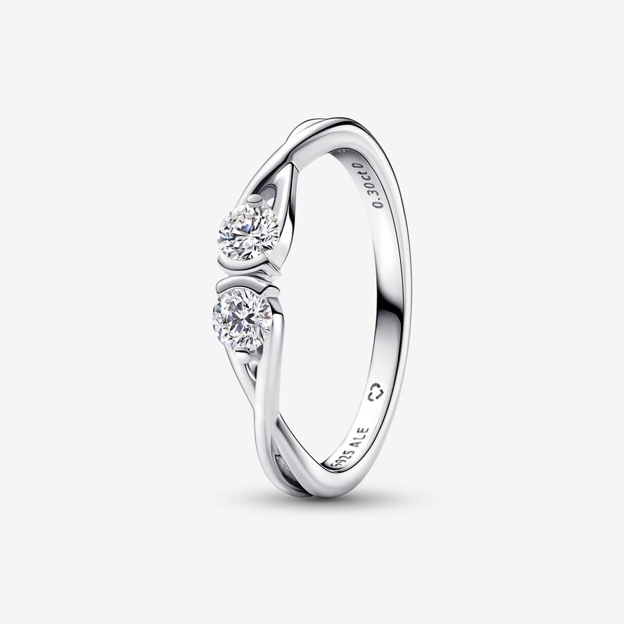 Pandora Infinite Double Facing Lab-grown Diamond Ring 0.30 ct tw Sterling Silver image number 0
