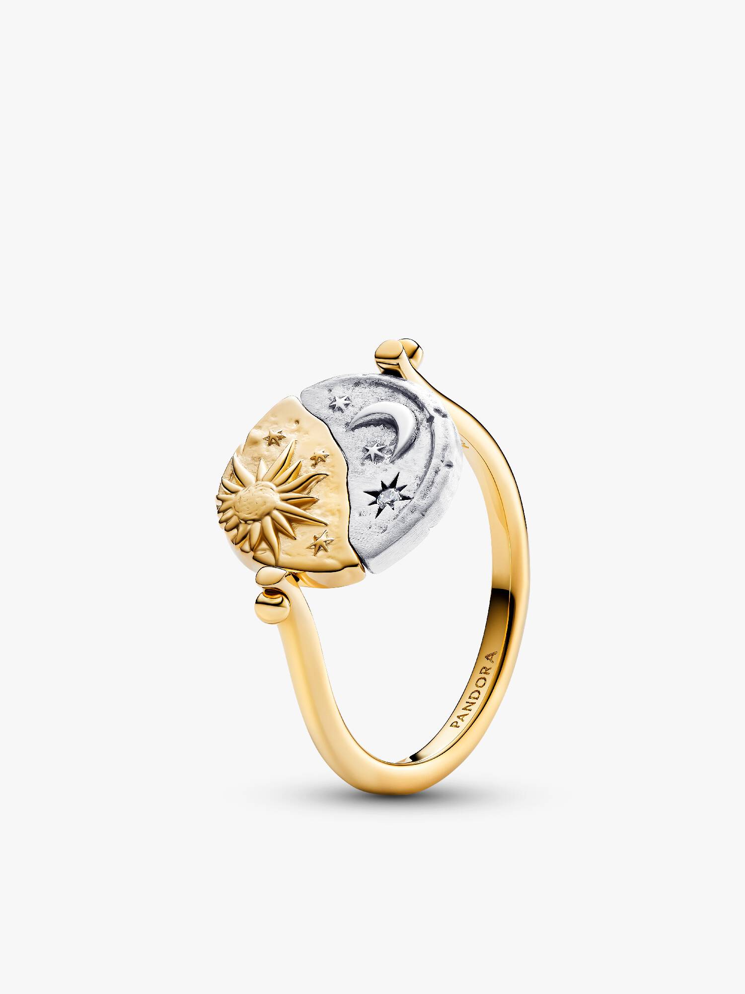 Sun & Moon Reversible Medallion Ring