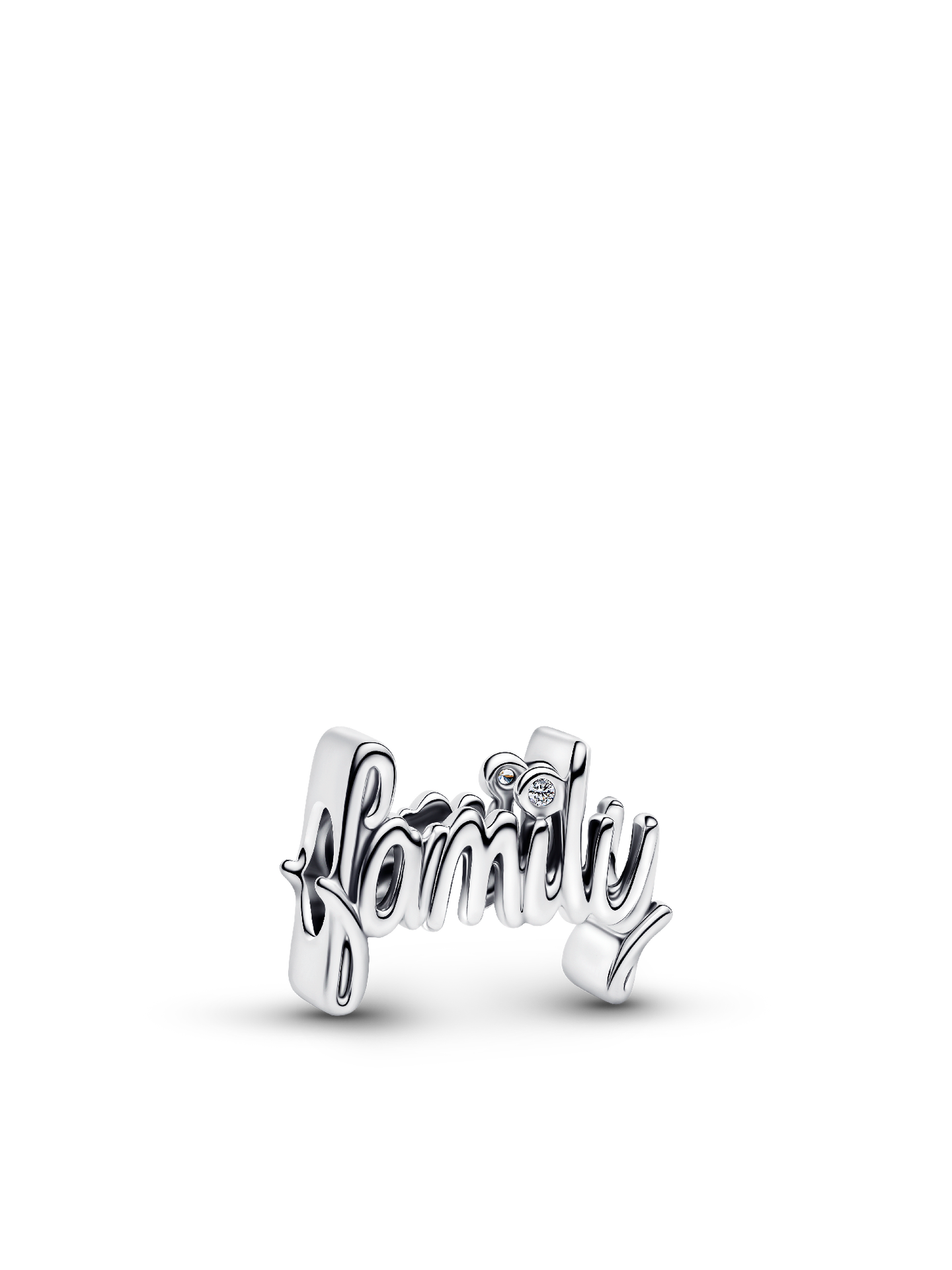 Женский шарм Pandora Handwritten Family Charm, цвет: Серебро — фото 1