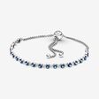 FINAL SALE - Blue and Clear Sparkle Slider Bracelet