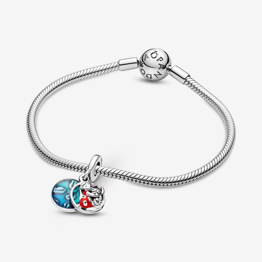 Disney Lilo & Stitch Family Dangle Charm | Sterling silver ...
