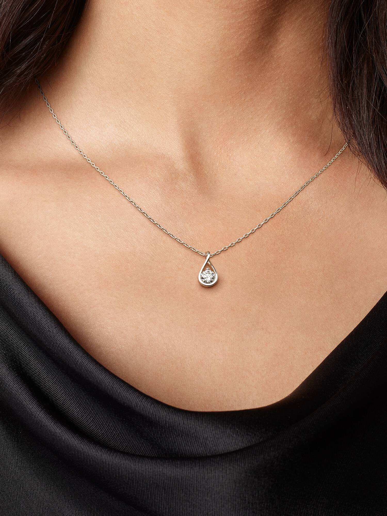FINAL SALE - Pandora Infinite Sterling Silver Lab-grown Diamond Pendant Necklace
