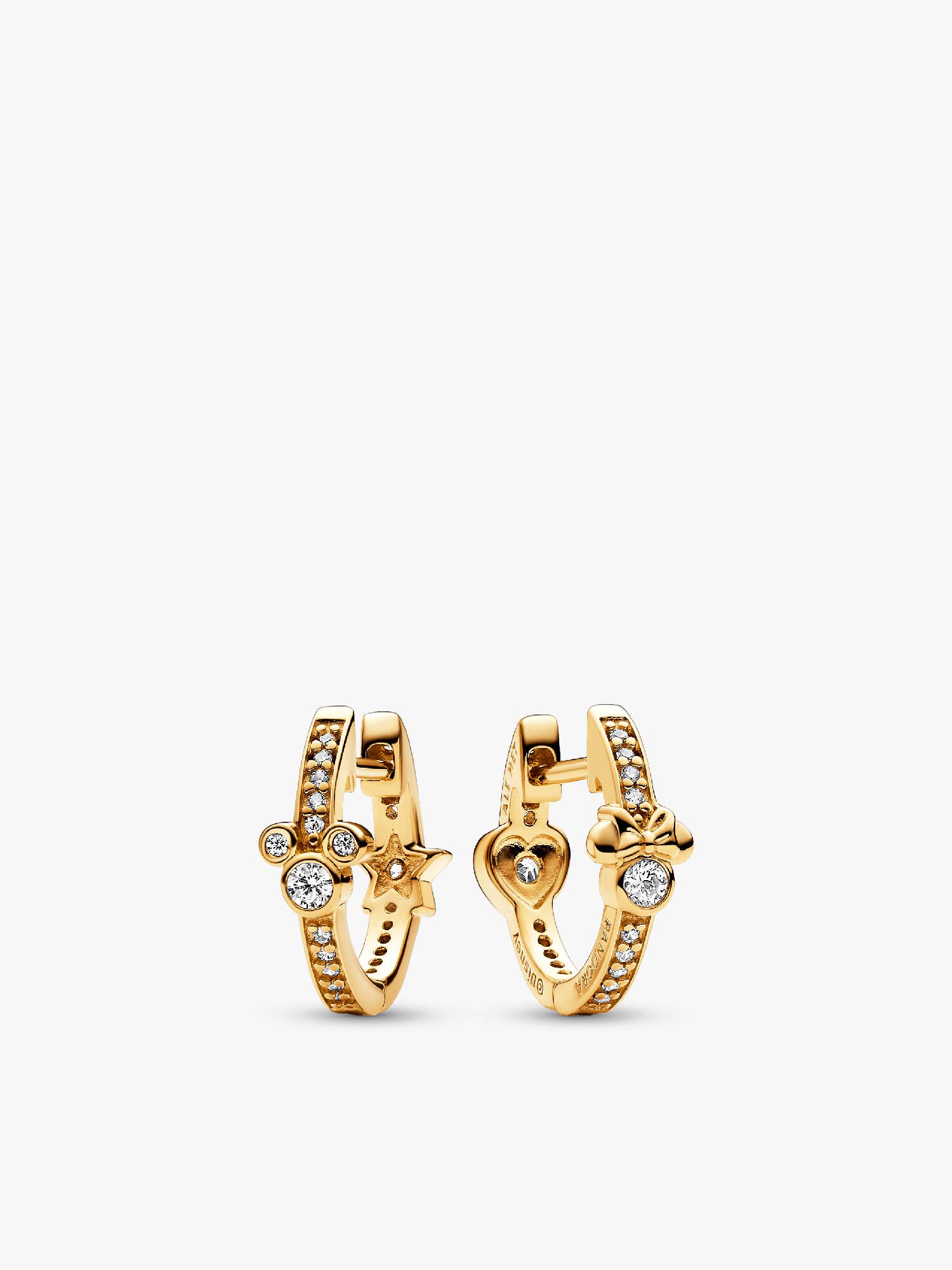 FINAL SALE - Disney Mickey Mouse & Minnie Mouse Sparkling Hoop Earrings