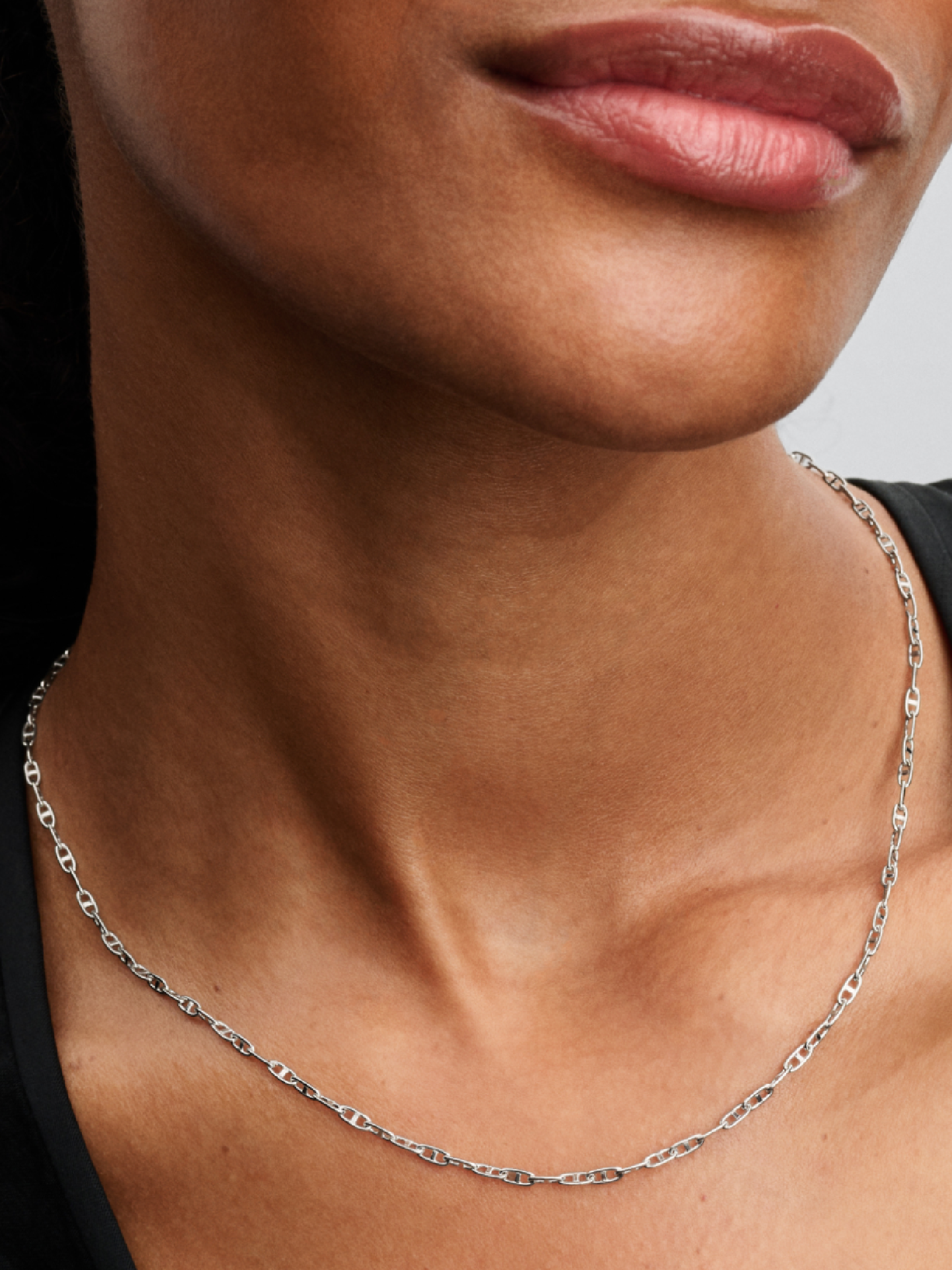 Женские украшения Pandora Anchor Chain Necklace, цвет: Серебро — фото 3