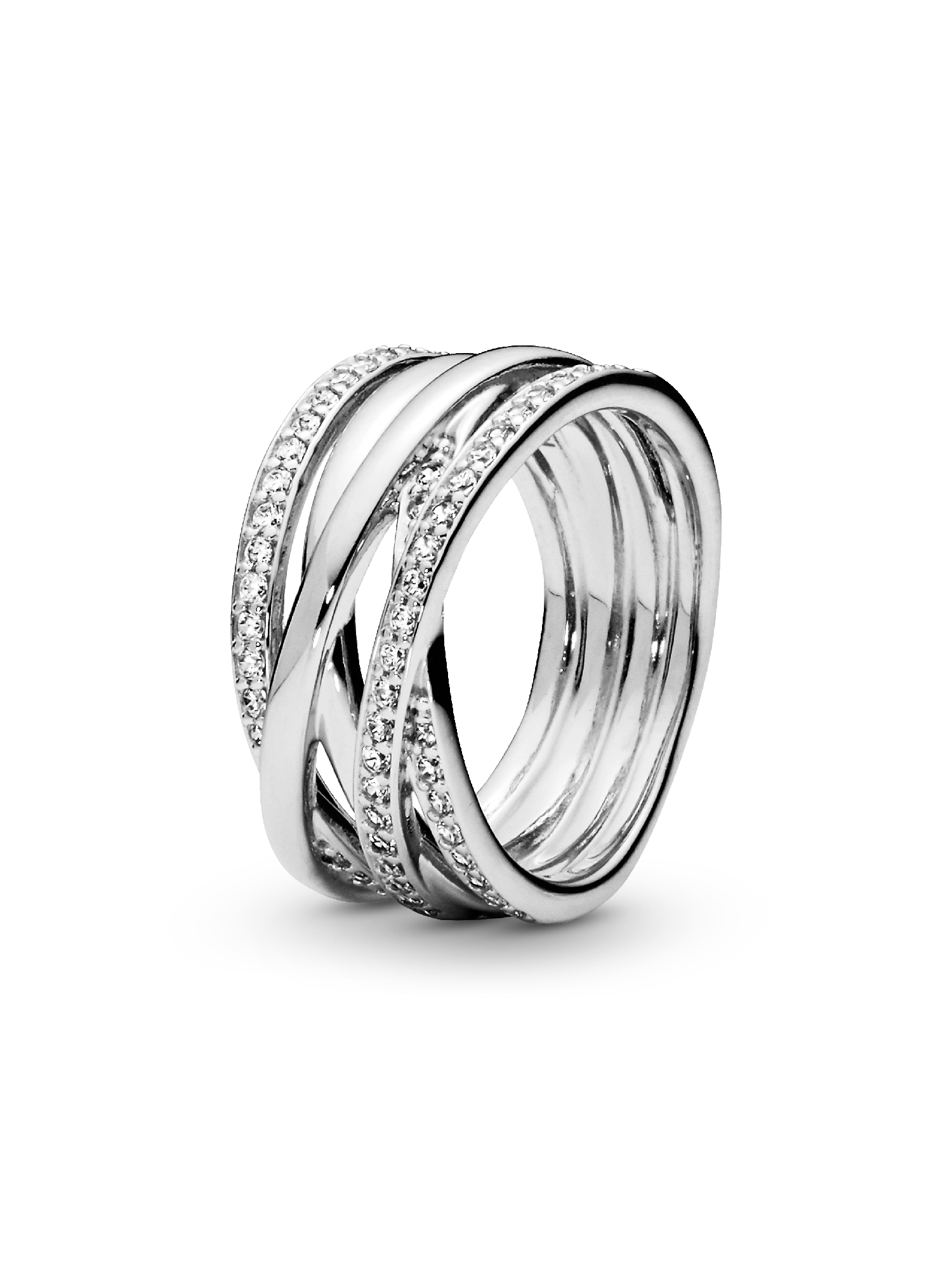 Sparkling & Polished Lines Ring | Sterling silver | Pandora US