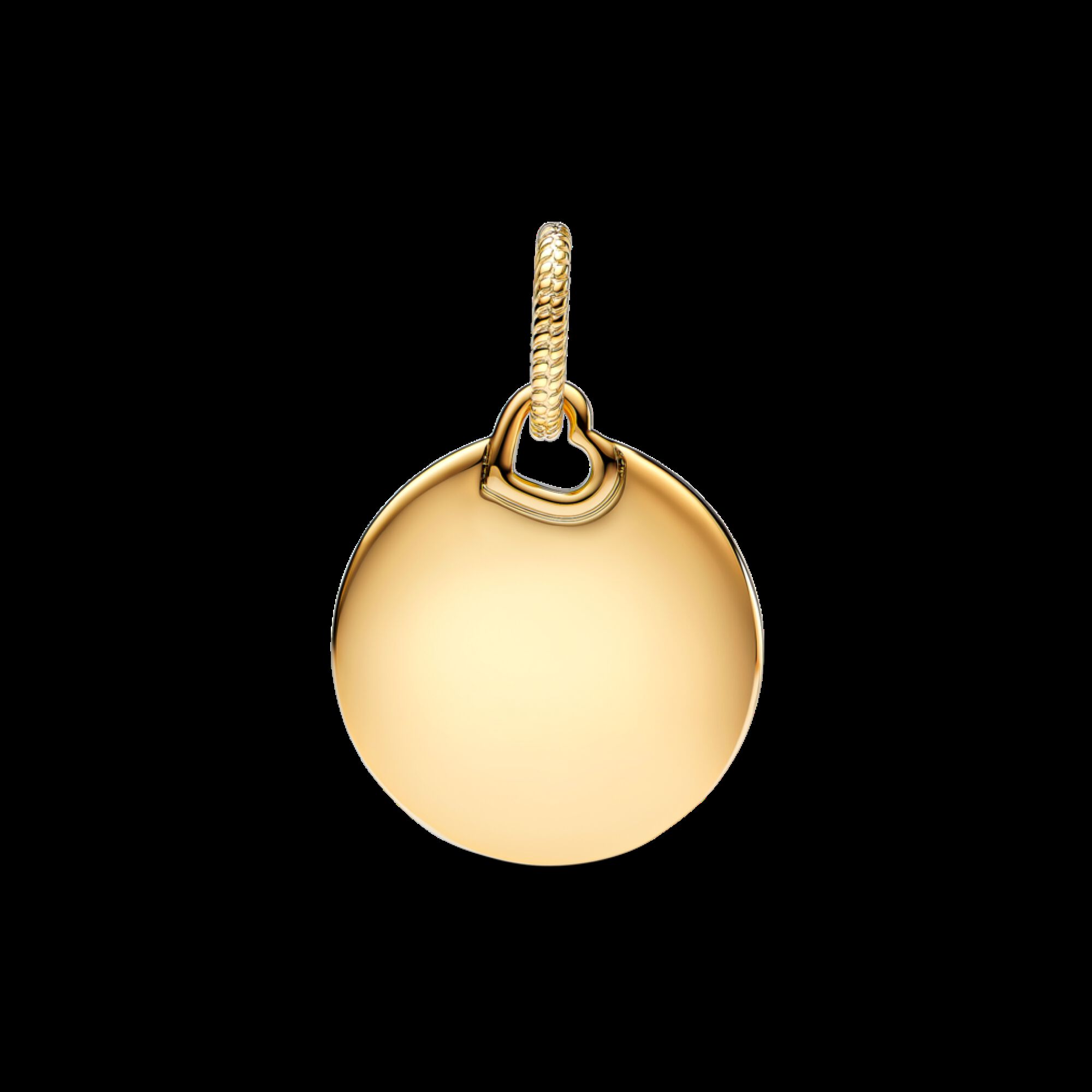 Engravable Round Tag Dangle Charm