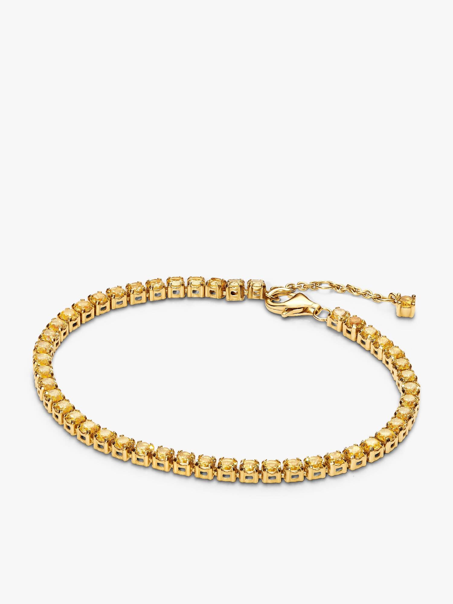 Sparkling Yellow Tennis Bracelet
