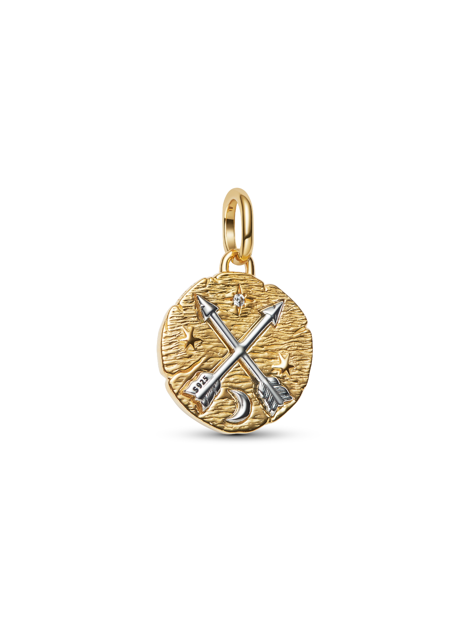 Crossing Arrows Medallion Charm
