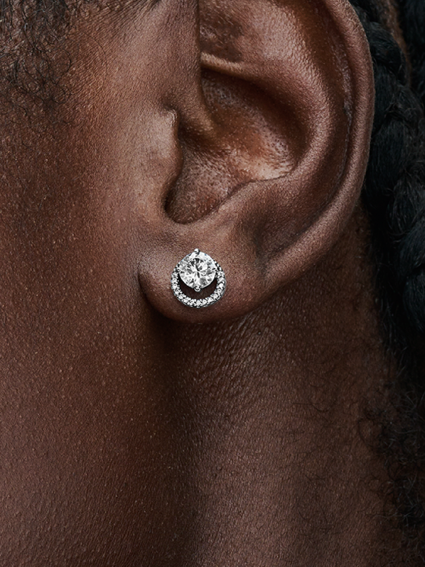 Женские серьги Pandora Sparkling Round Halo, цвет: Серебро — фото 3