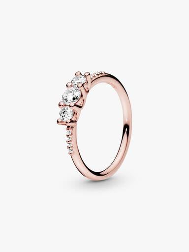 FINAL SALE - Clear Three-Stone Ring