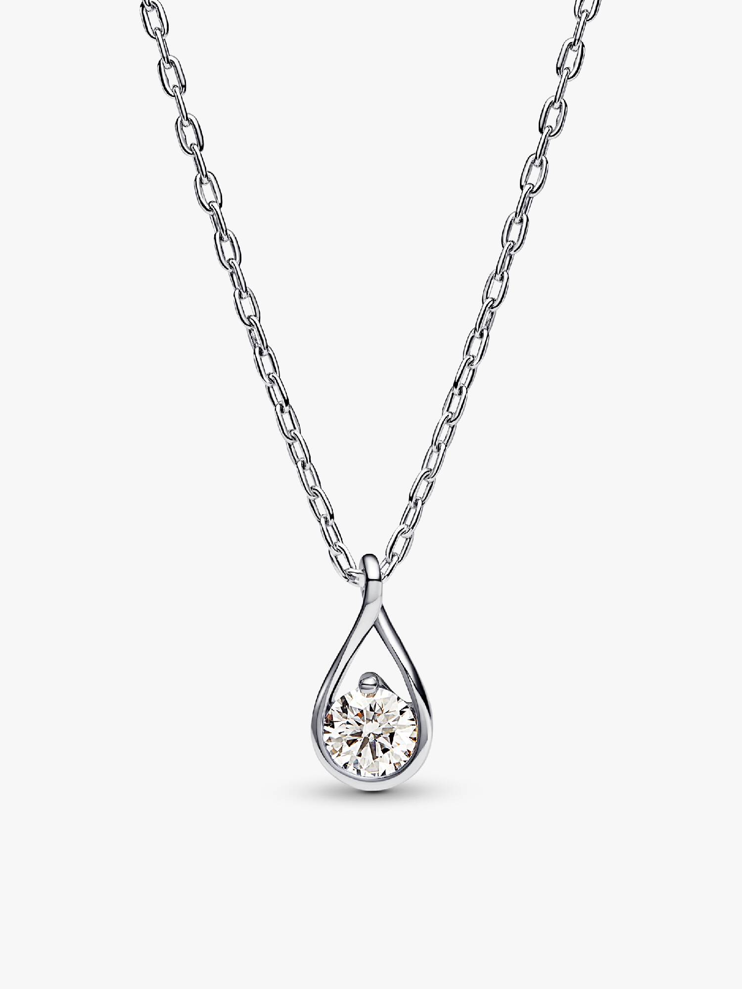 FINAL SALE - Pandora Infinite Sterling Silver Lab-grown Diamond Pendant Necklace