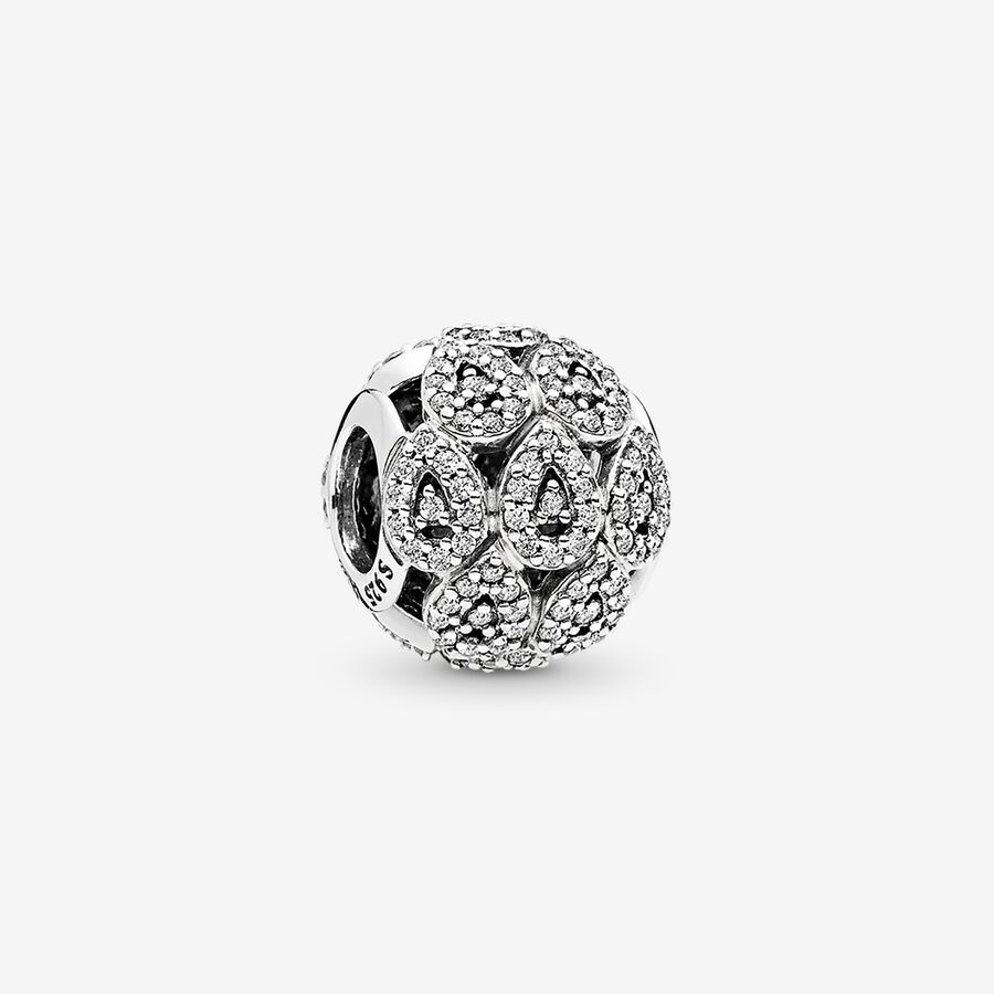 FINAL SALE - Cascading Glamour Charm, Clear CZ image number 0
