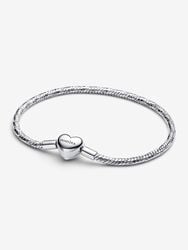Heart Clasp Faceted Snake Chain Bracelet Heart Clasp Faceted Snake Chain Bracelet