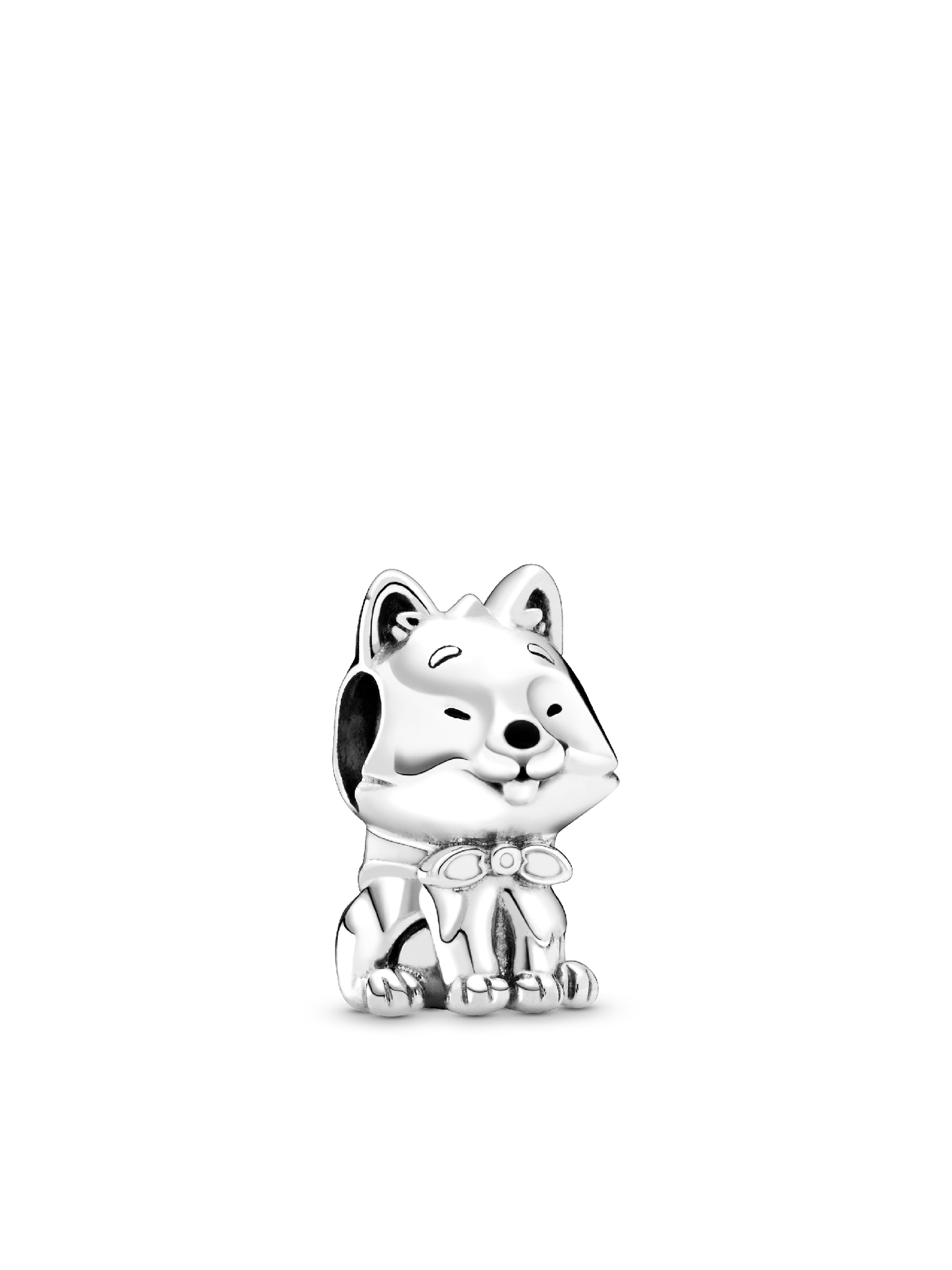Женский шарм Pandora Japanese Akita Inu Dog Charm, цвет: Серебро — фото 1