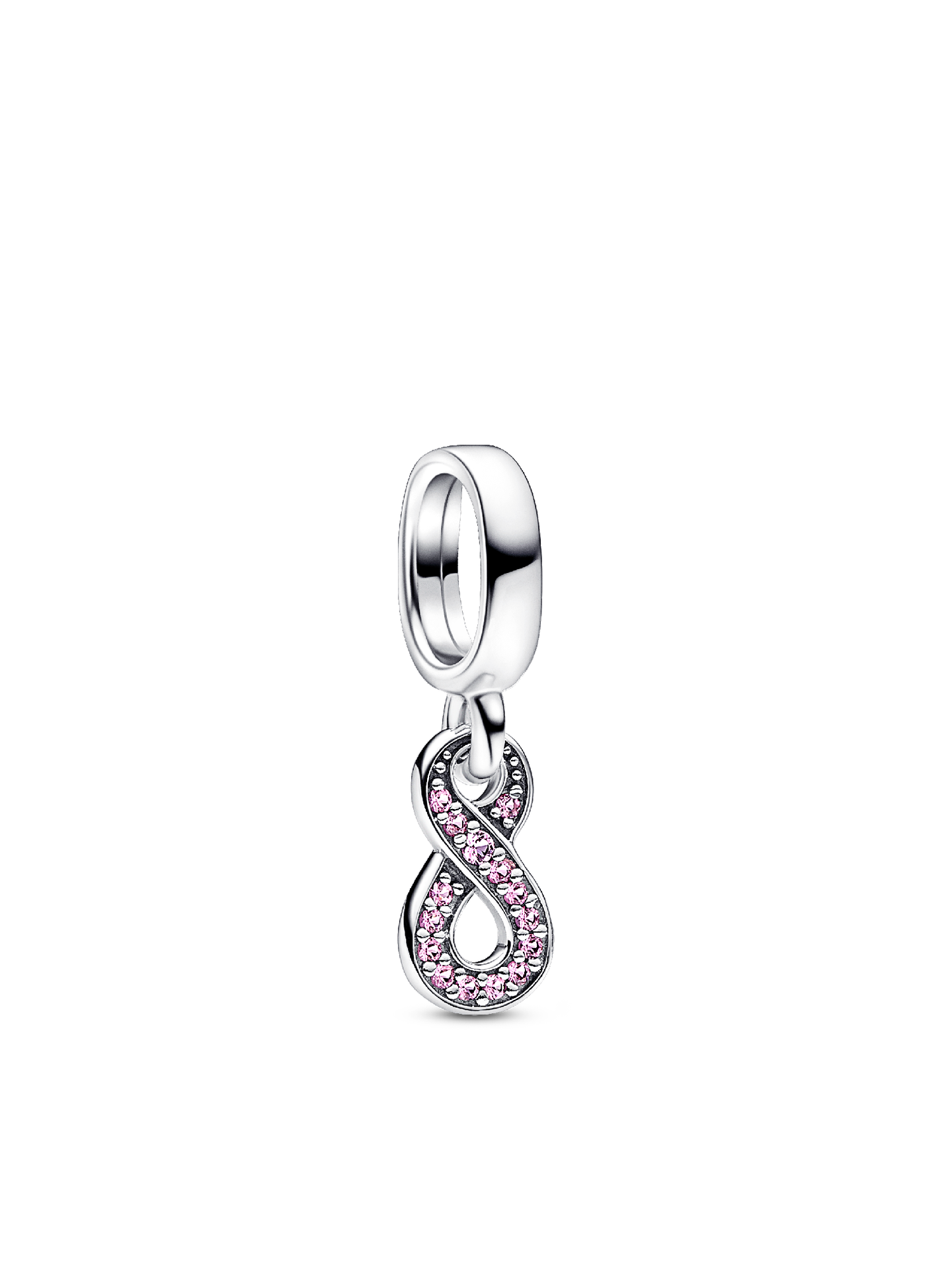 Женский шарм Pandora Sparkling Infinity Dangle Charm, цвет: Серебро — фото 1