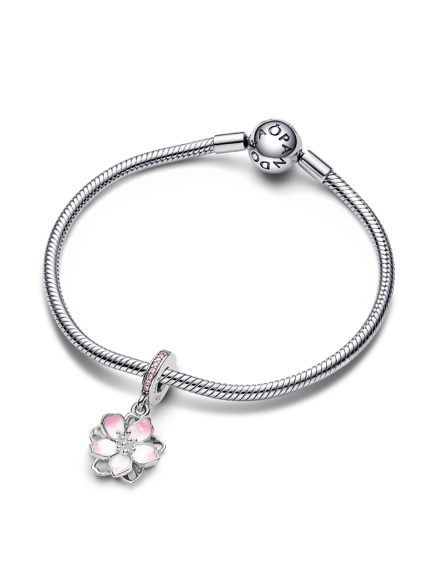 Cherry Blossom Dangle Charm | Pendant | Sterling silver | Pandora US