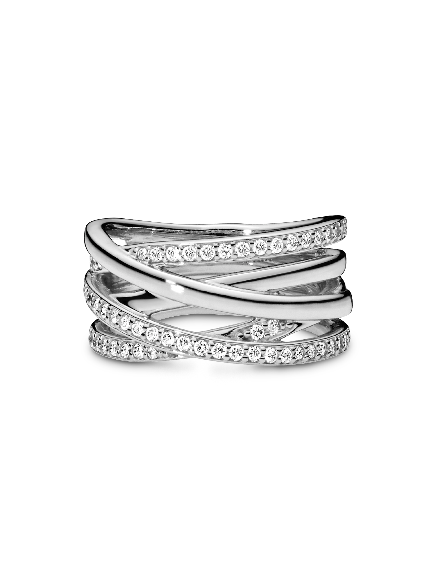 ⭐︎リン⭐︎ Sparkling & Polished Lines Ring | Sterling silver | Pandora US