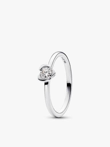 Lab-Grown Diamond Heart Ring Set