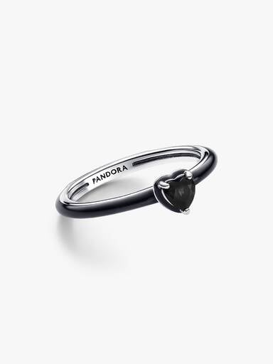 Pandora ME Black Chakra Heart Ring