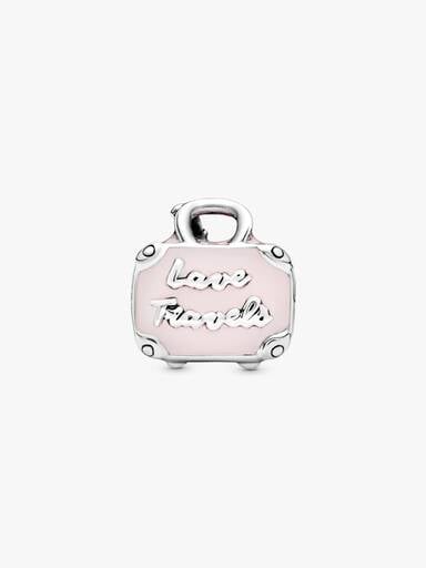 Pink Travel Bag Charm
