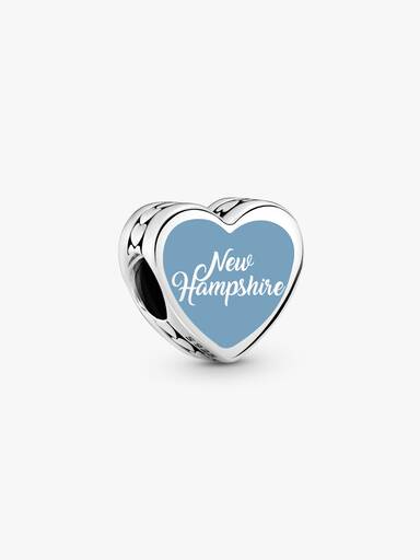 New Hampshire Heart Charm