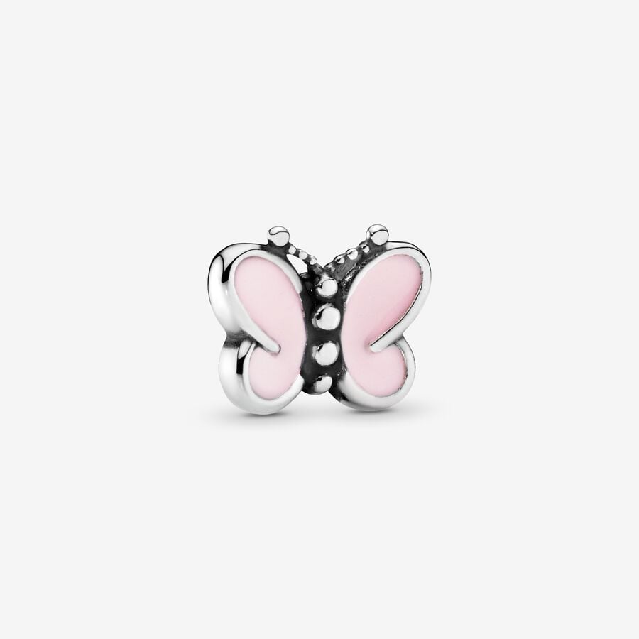 FINAL SALE - Pink Butterfly Locket Element image number 0