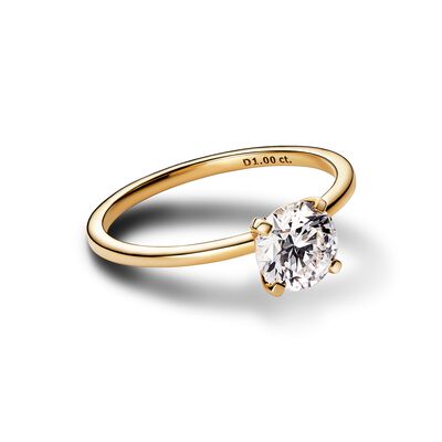Pandora Era Lab-grown Diamond Ring 1.00 carat tw 14k Gold, Gold