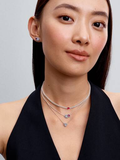 Halo Hearts Stud Earrings